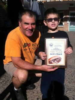 Owner John Wilson with son Jack